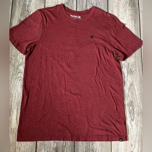 Hurley’s Men’s Rust Red Heathered Short Sleeve Tee - L